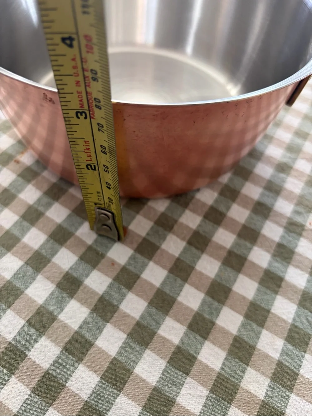 Copper-Finish Saucepan with Brass Handle - Copper Color - Spartan